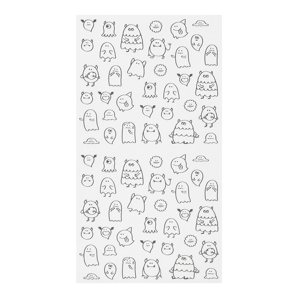 MIDORI Sticker 2591 Chat Monsters