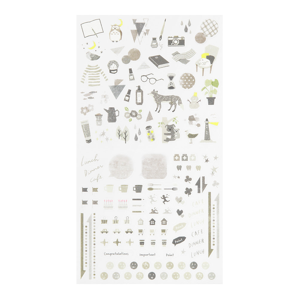 MIDORI Sticker 2594 Color Gray