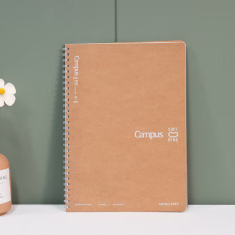 KOKUYO Campus Soft Ring Notebook B5 5mm Grid 40s Kraft Default Title