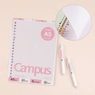KOKUYO Campus Loose Leaf A5 20h 30s 5mm Grid Pink Default Title