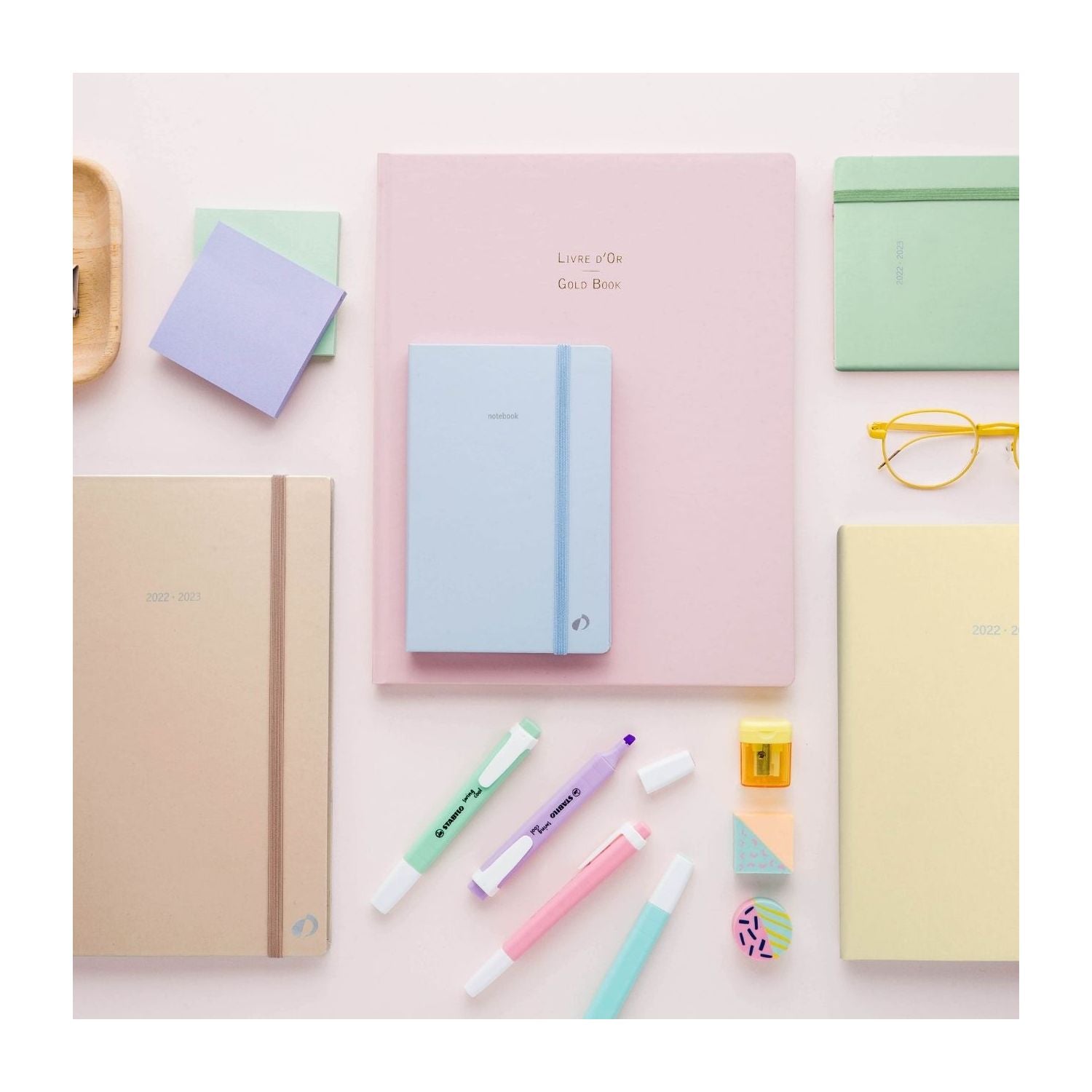 QUO VADIS 2023 Pastel Weekly Notebook 15x21cm Green