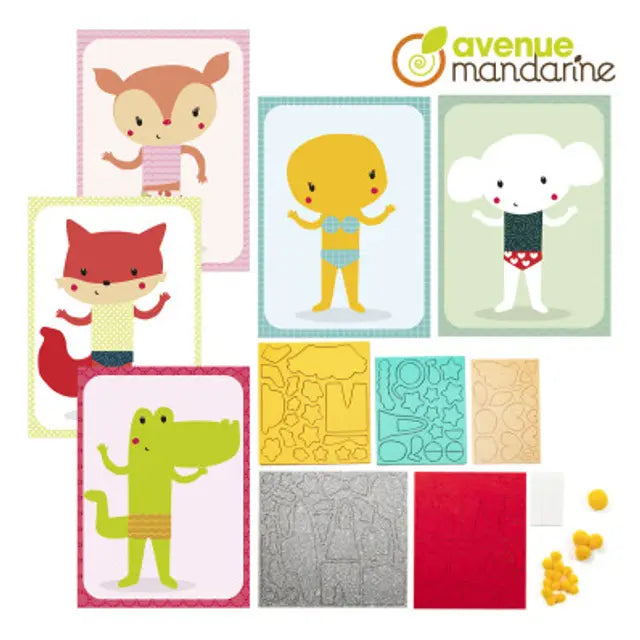 AVENUE MANDARINE Creative Box Multi Textures Stickers Default Title