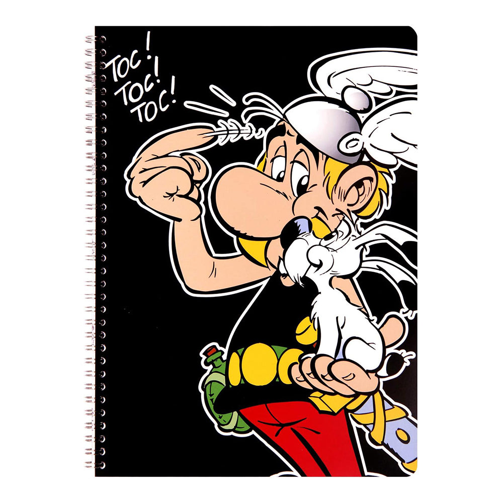 CLAIREFONTAINE x Asterix Wirebound Notebook A4 50s Lined+Margin Idefix Assorted B