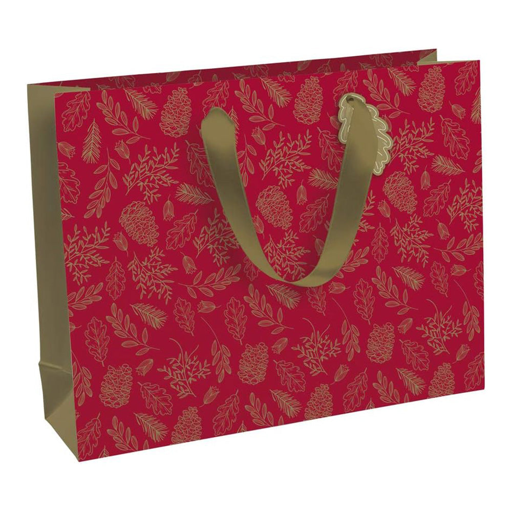 CLAIREFONTAINE Gift Bag Shopper 37.3x11.8x27.5 Gold Leaves