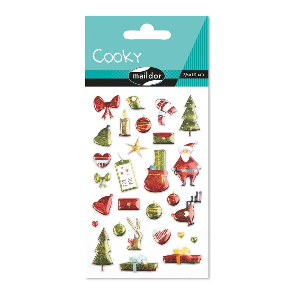 MAILDOR 3D Stickers Cooky Christmas Traditional A 1s