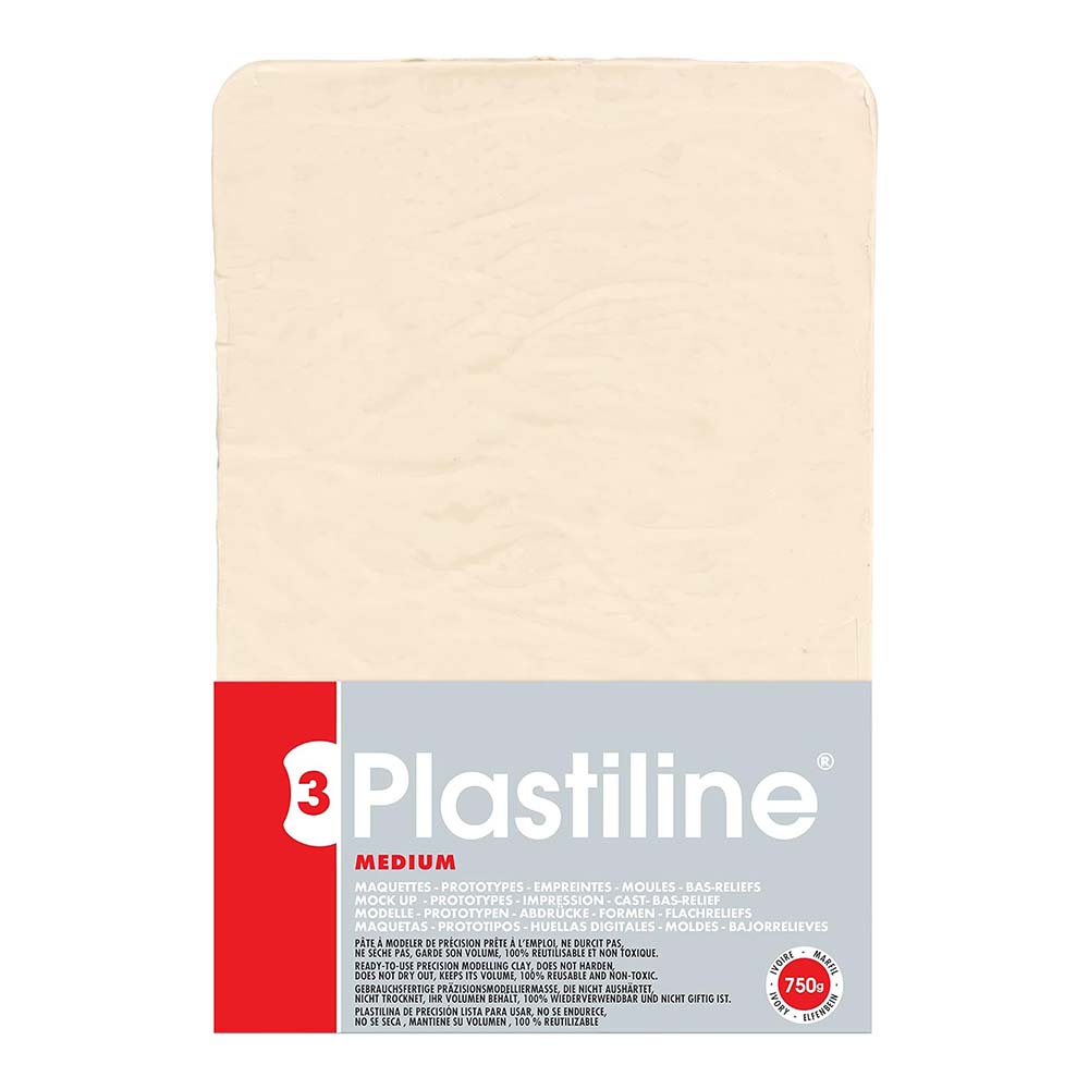 PLASTILINE Modelling Clay 750g 55H Ivory