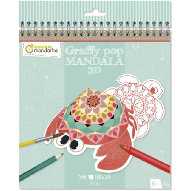 AVENUE MANDARINE Graffy Pop Mandala 3D Marine Animals Default Title