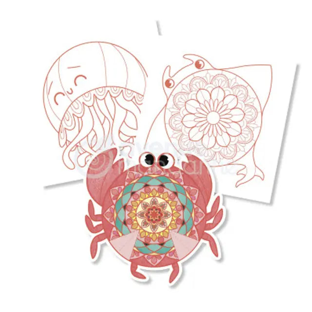 AVENUE MANDARINE Graffy Pop Mandala 3D Marine Animals Default Title