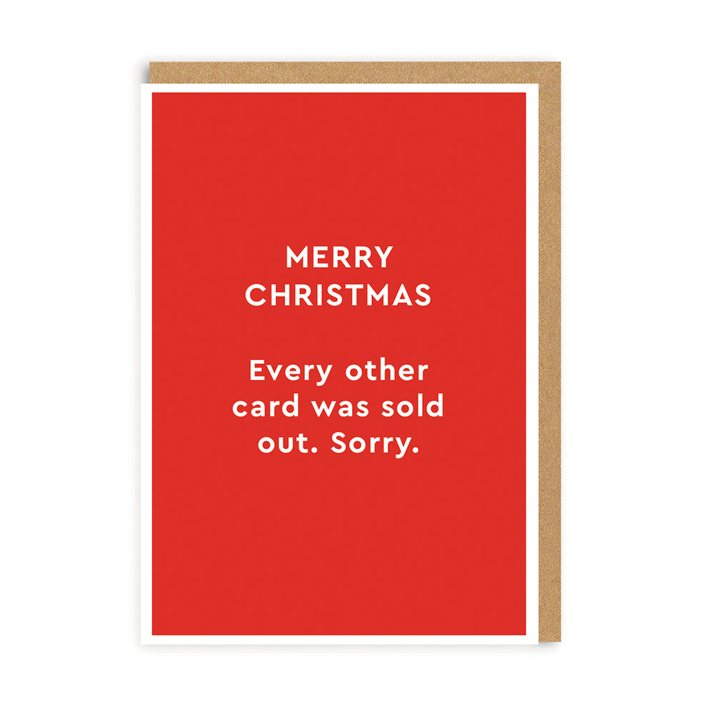 OHH DEER Card Merry Christmas Every Other Card Was 1232592