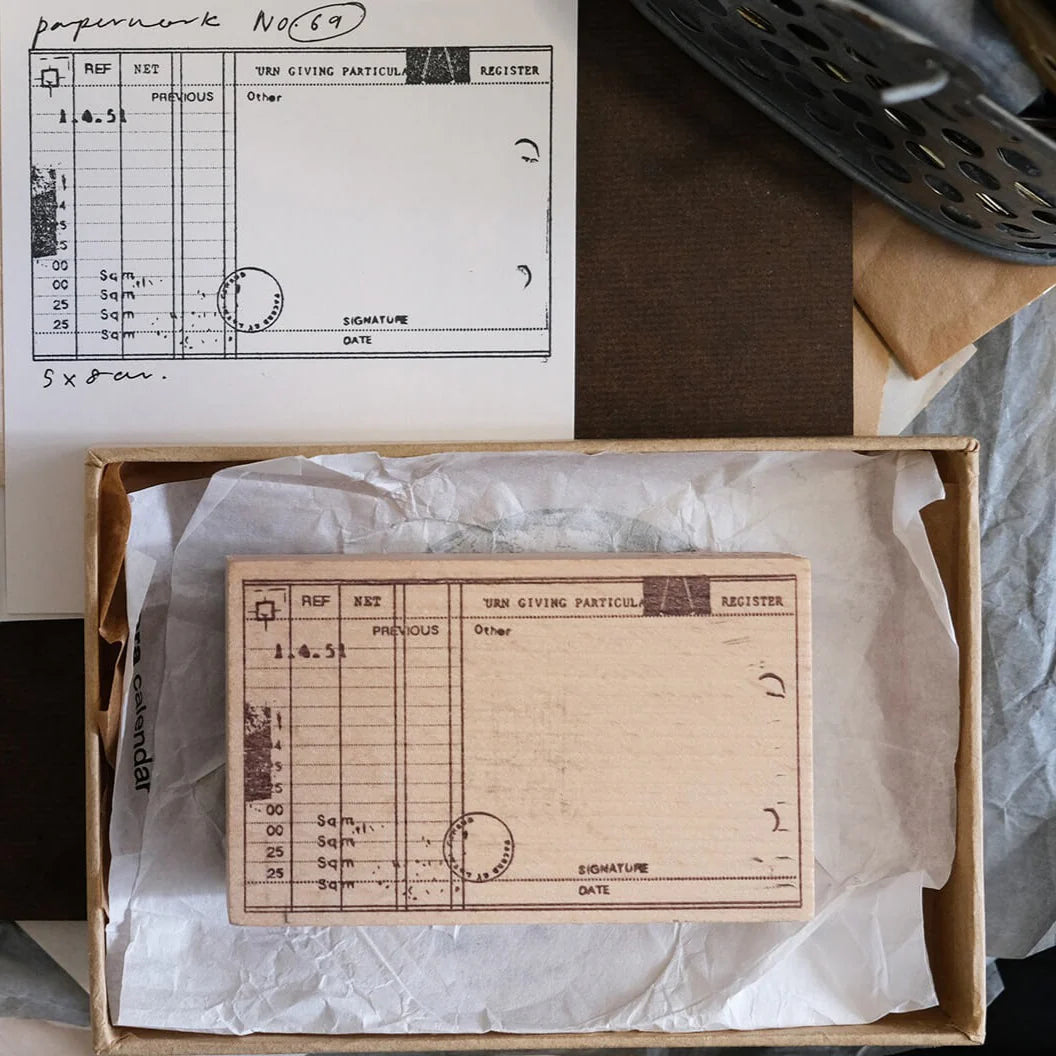 KURUKYNKI Rubber Stamp Paperwork PW6A