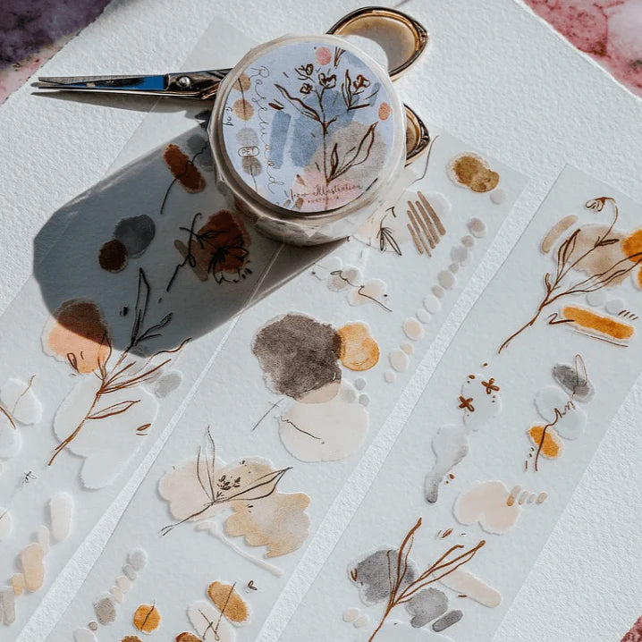 MEOW ILLUSTRATION PET Tape Rosewood