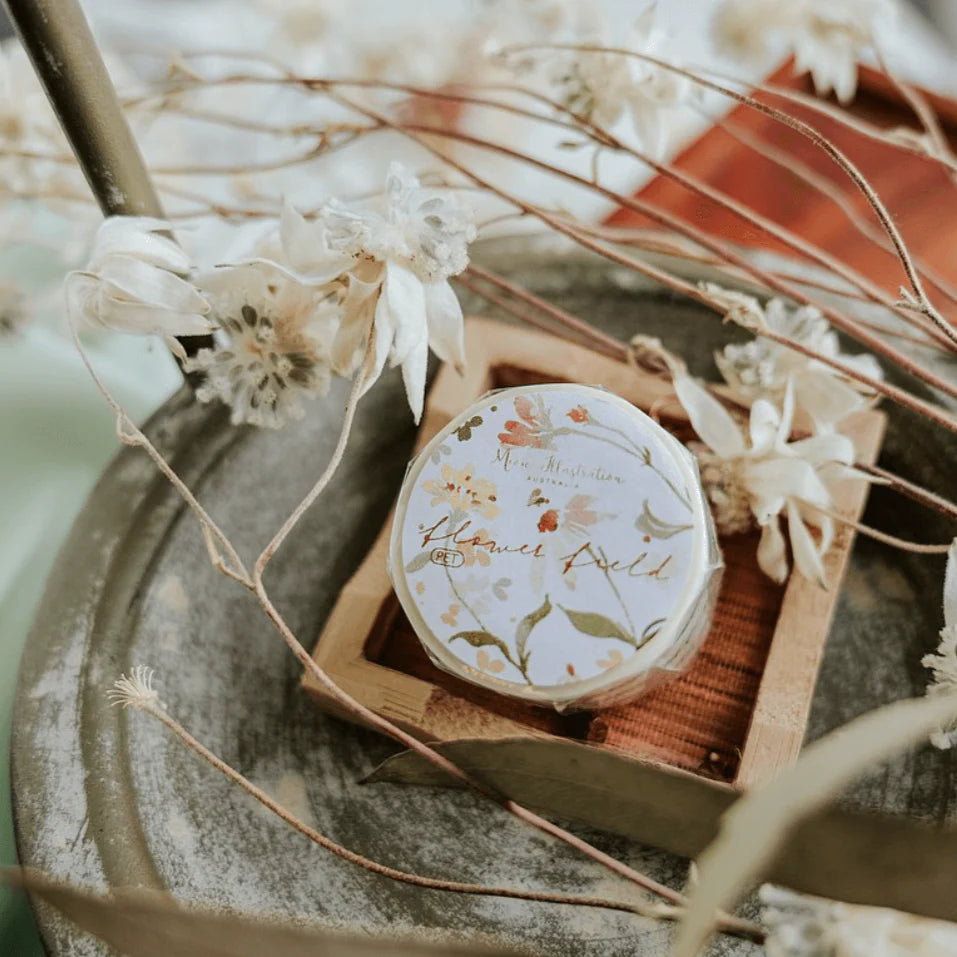MEOW ILLUSTRATION PET Tape Flower Field