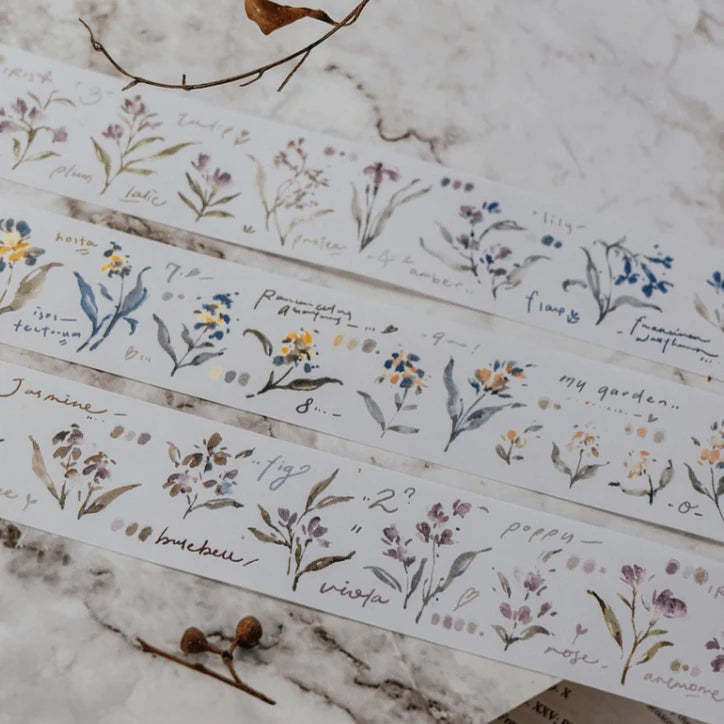 MEOW ILLUSTRATION Washi Tape Garden Journals