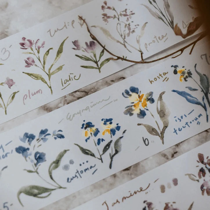 MEOW ILLUSTRATION Washi Tape Garden Journals