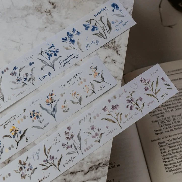 MEOW ILLUSTRATION Washi Tape Garden Journals