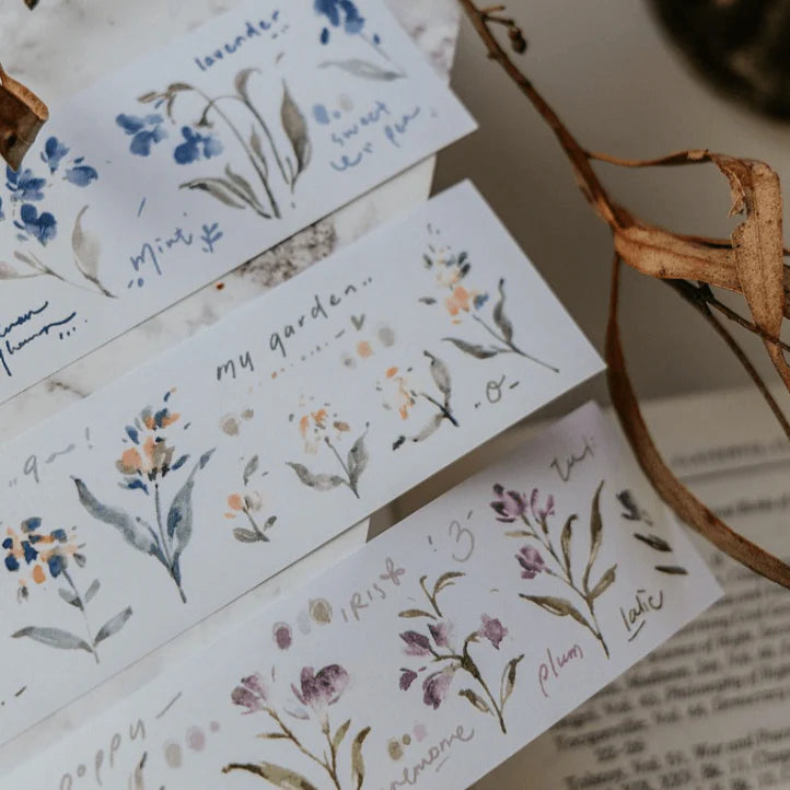 MEOW ILLUSTRATION Washi Tape Garden Journals