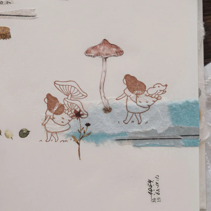 BIGHANDS Rubber Stamp Pick Some Mushrooms
