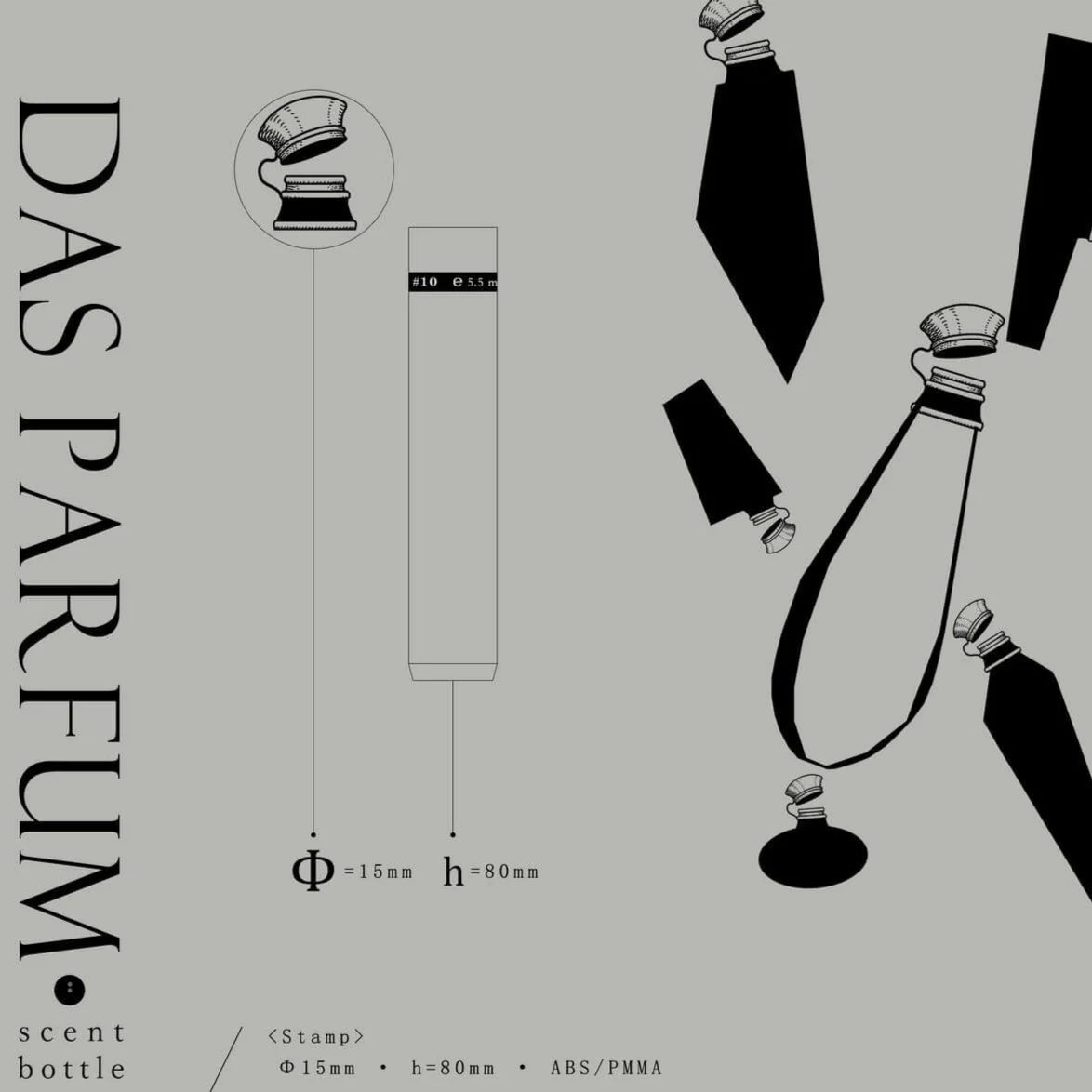 RIBBON WORKS Clear Stamp Scent Bottle