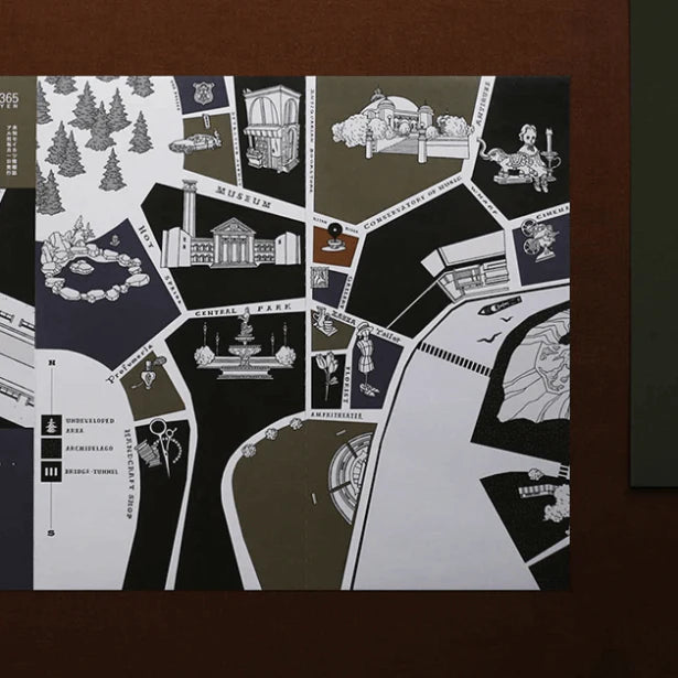 RIBBON WORKS Kitan Kissa Special Stickers Guidemap