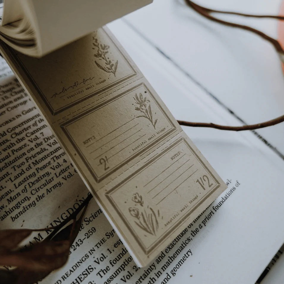 MEOW ILLUSTRATION Letterpress Memo Pad Summer Snow