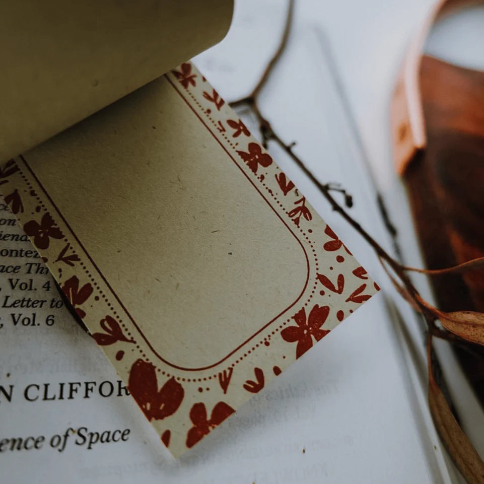 MEOW ILLUSTRATION Letterpress Memo Pad Amber