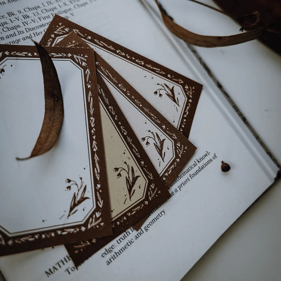 MEOW ILLUSTRATION Letterpress Memo Pad Maple