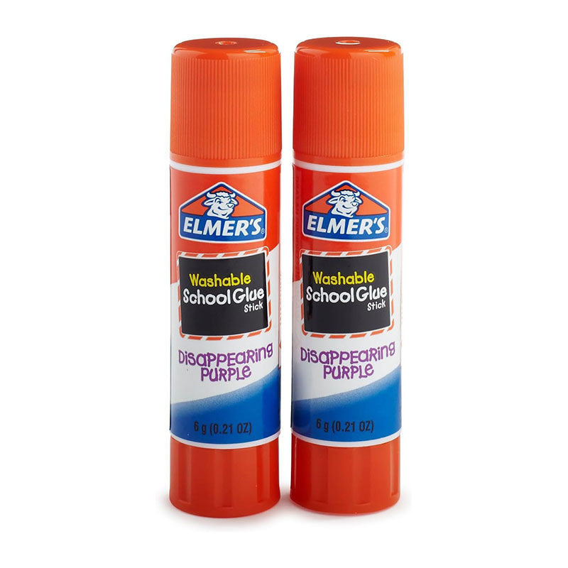 ELMER'S Glue Stick 2x6g Disappearing Purple