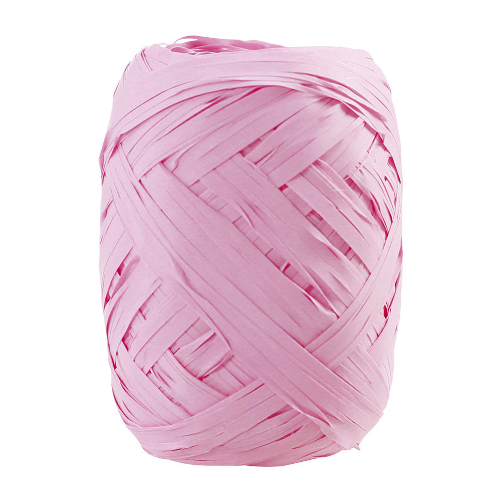 CLAIREFONTAINE Raffia Ribbon 13mmx20M 1s Good Vibes-Powder Pink