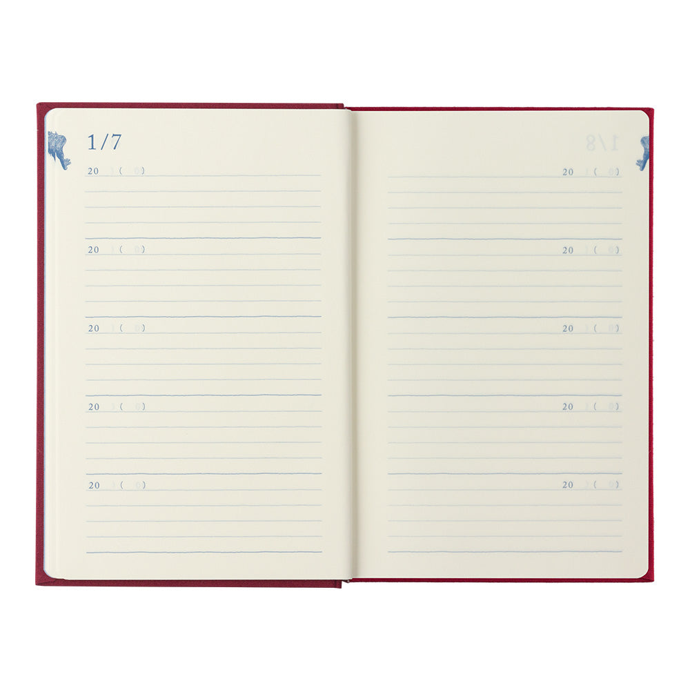 MIDORI Journal 10 Years Gate Dark Red