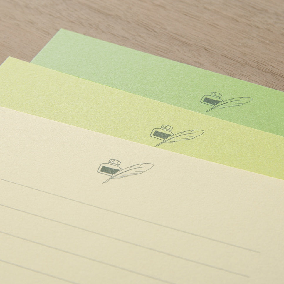 MIDORI Giving A Color Letter Set Green