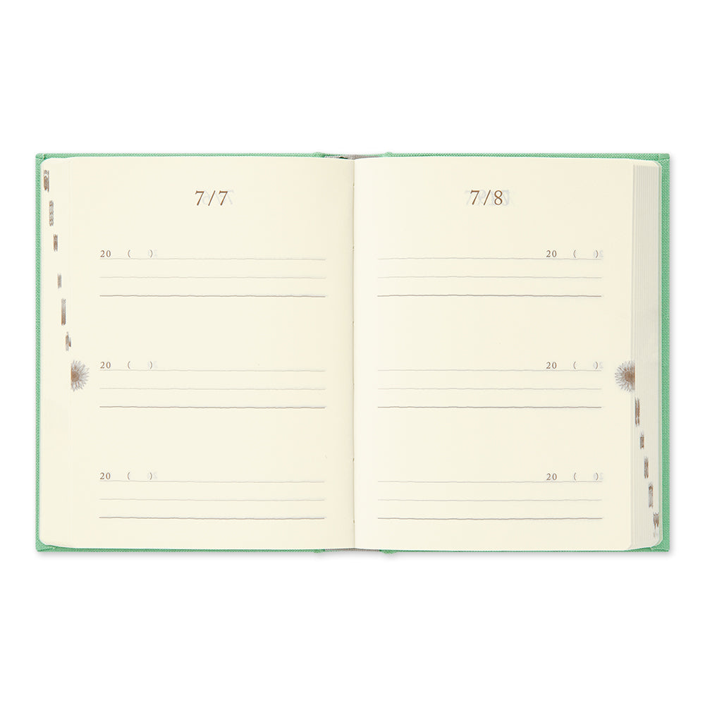MIDORI Diary 3 Years Gate Mini Green