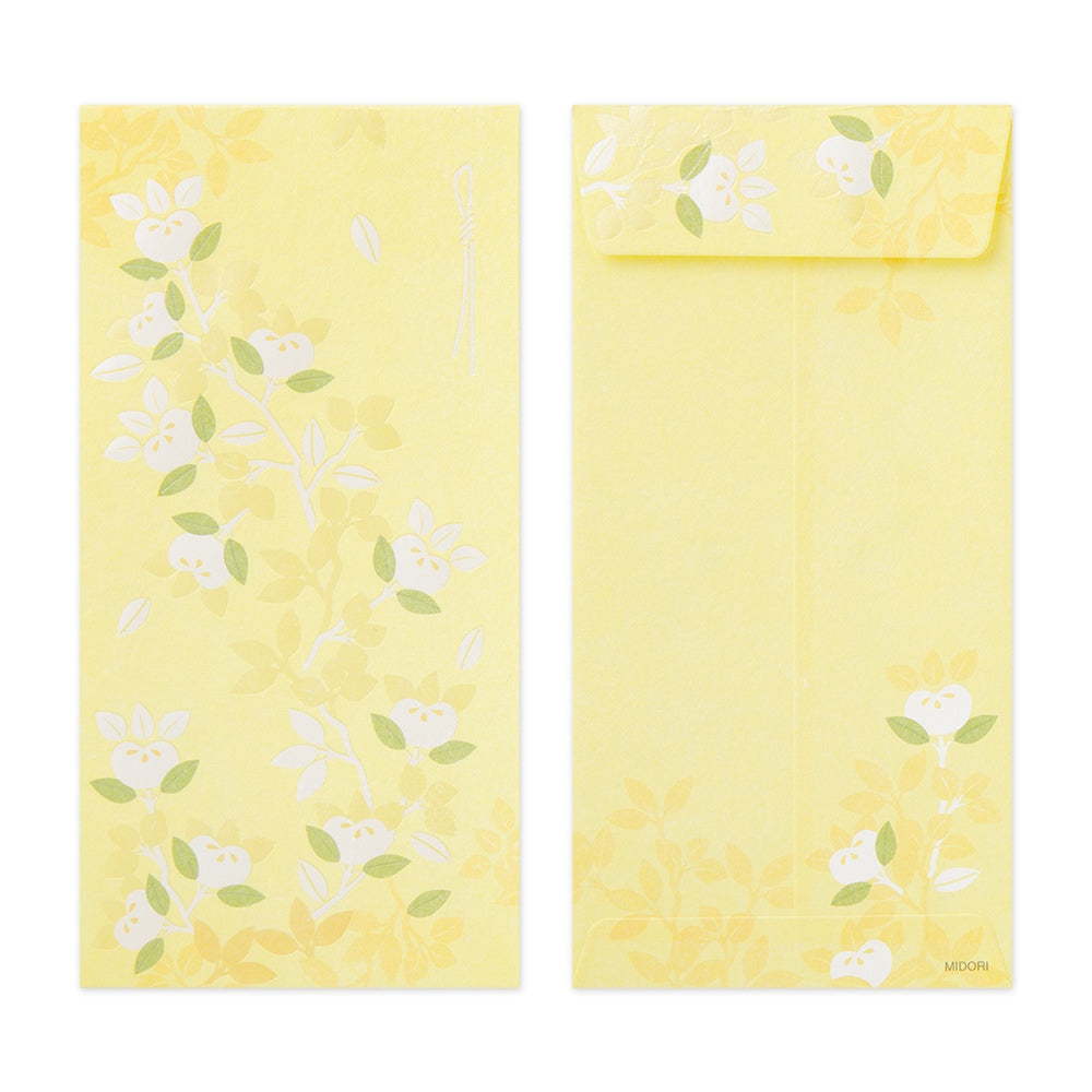MIDORI Money Envelope 587 Citrus Tachibana