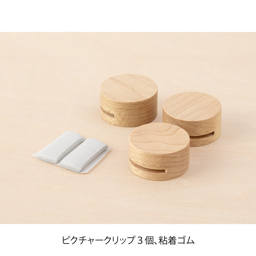 MIDORI Wooden Picture Clip Natural