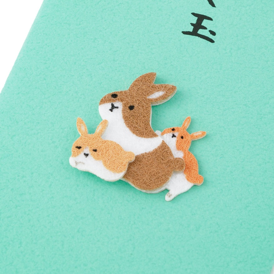 MIDORI PC Mini Money Envelope 560 Rabbit Parent Baby