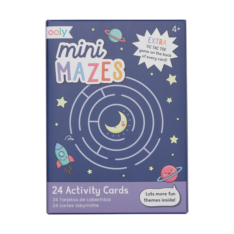 OOLY Paper Games Activity Cards-Mini Mazes 1233848