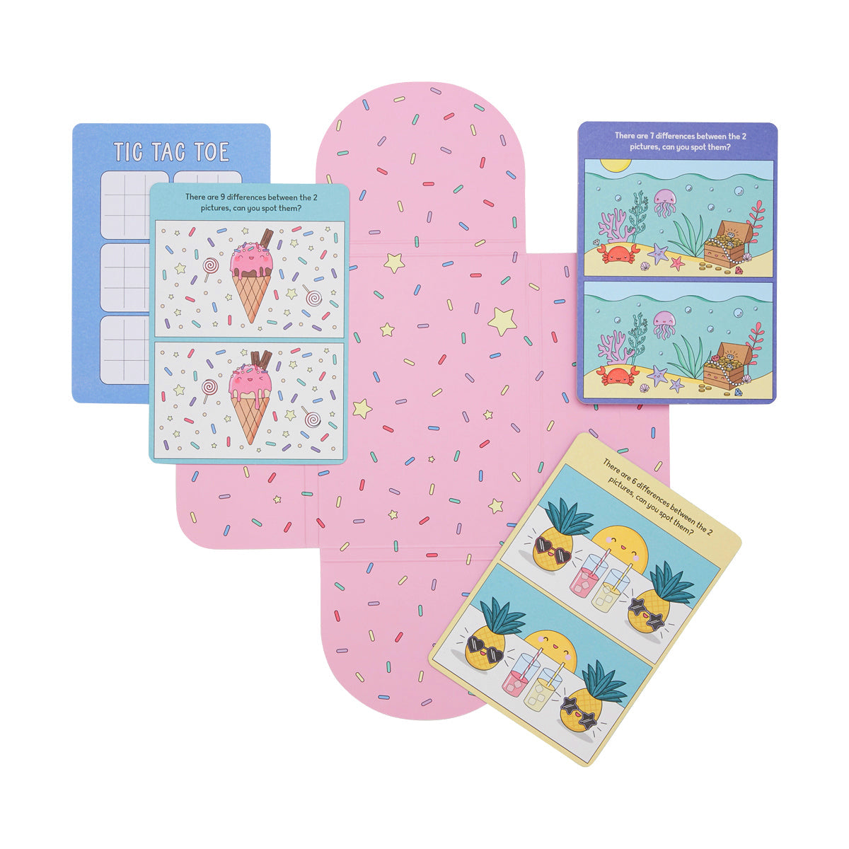 OOLY Paper Games Activity Cards-Spot the Differenc 1233849
