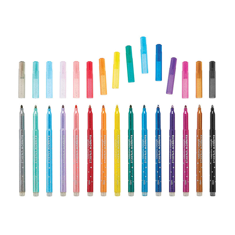 OOLY Rainbow Sparkle Glitter Markers 15s 1233853