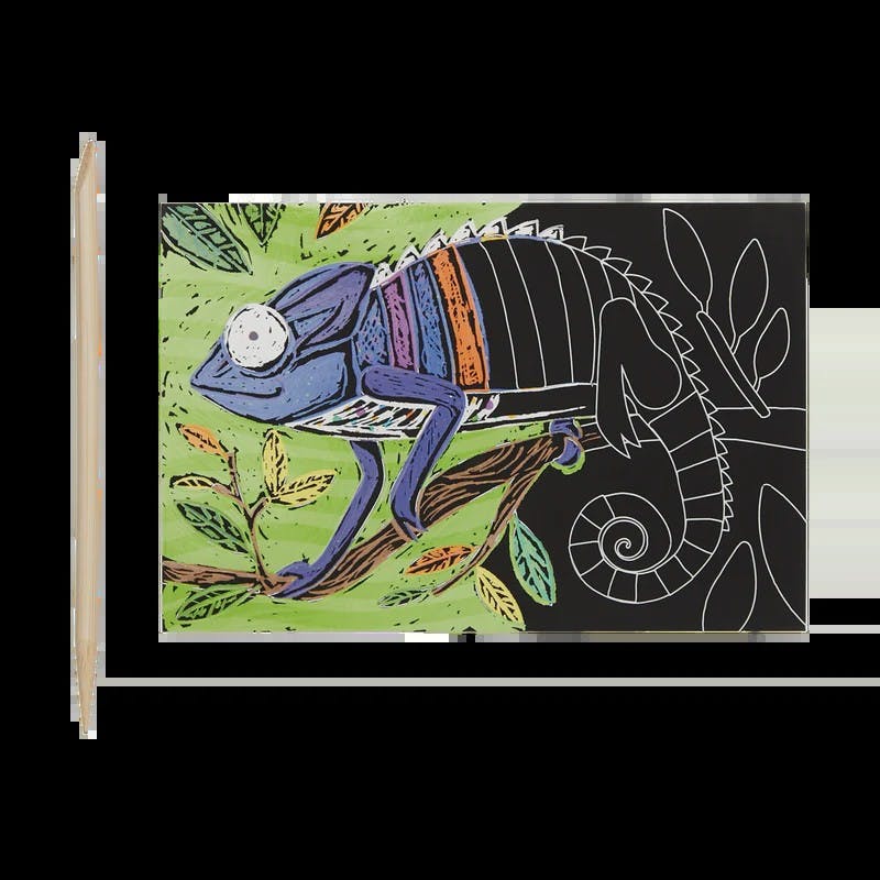 OOLY Mini Scratch & Scribble Art Kit-Jungle Fun 1233844