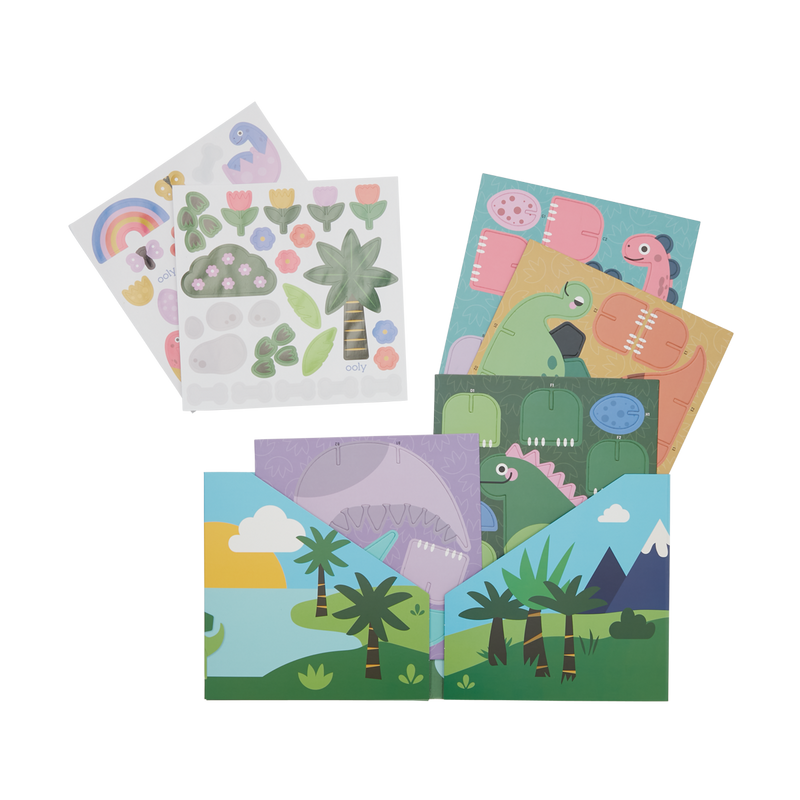 OOLY Pop!Make & Play Activity Scene-Dino Land 1233851