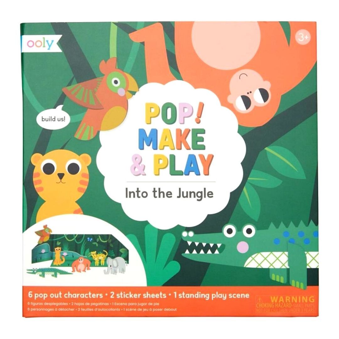 OOLY Pop!Make & Play Activity Scene-Into theJungle 1233852