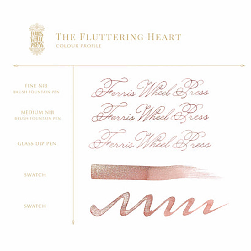 FERRIS WHEEL PRESS Fountain Pen Ink 38ml Limited Edition 2023 The Fluttering Heart Default Title