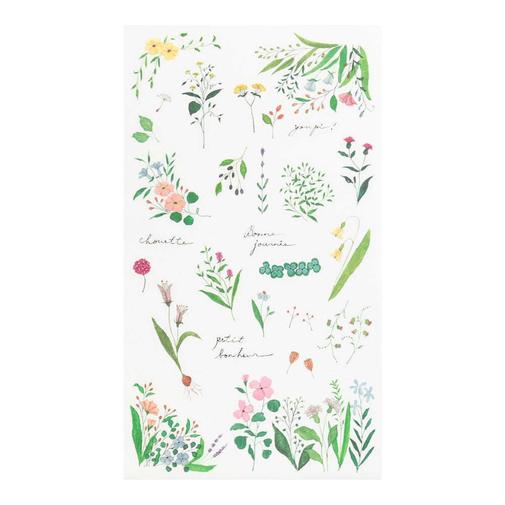 MIDORI Transfer Sticker 2632 Flowering Plants