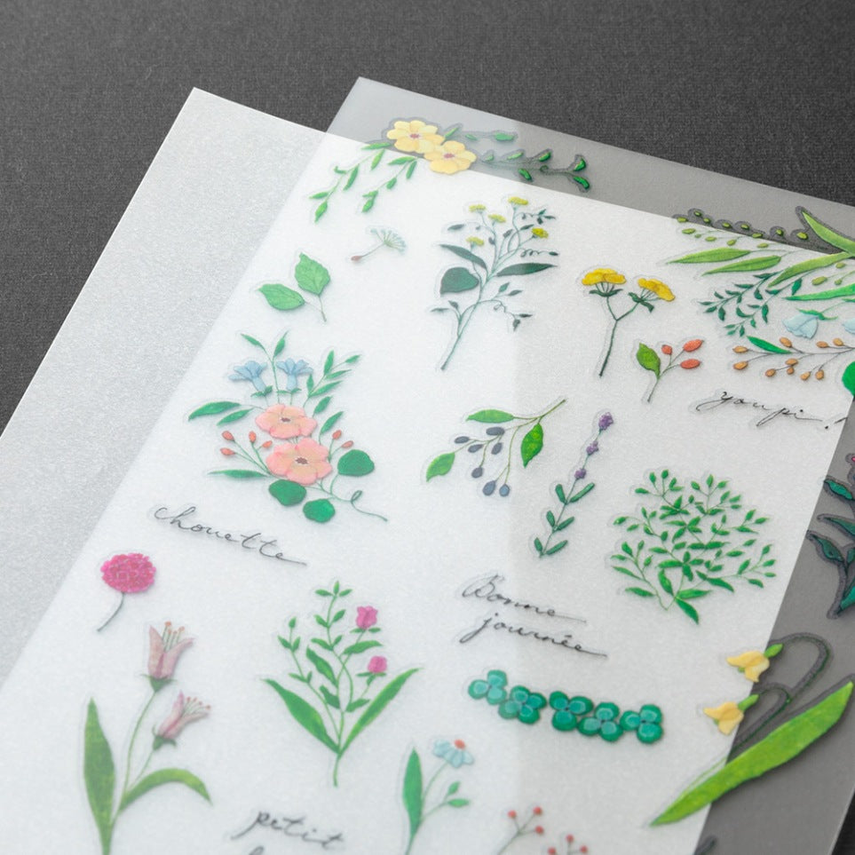 MIDORI Transfer Sticker 2632 Flowering Plants