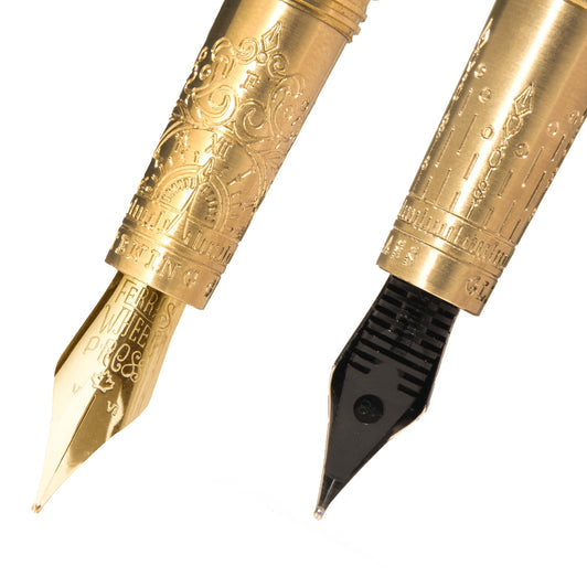 FERRIS WHEEL PRESS Brush Gold Nib Fountain Pen-M Limited Edition Glistening Glass Default Title