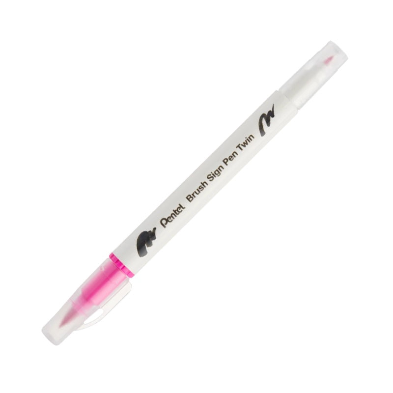 PENTEL Brush Sign Pen Twin-Pink