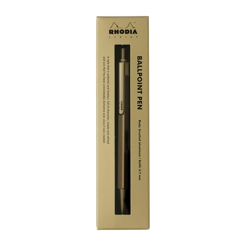 RHODIA scRipt 0.7mm Ball Pen Gold Default Title