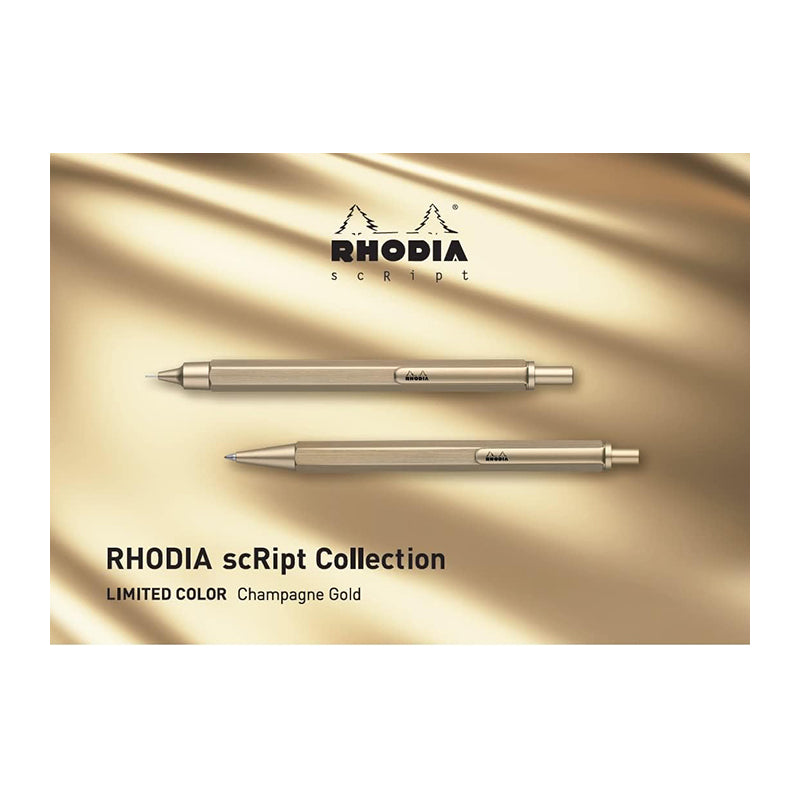 RHODIA scRipt 0.7mm Ball Pen Gold Default Title