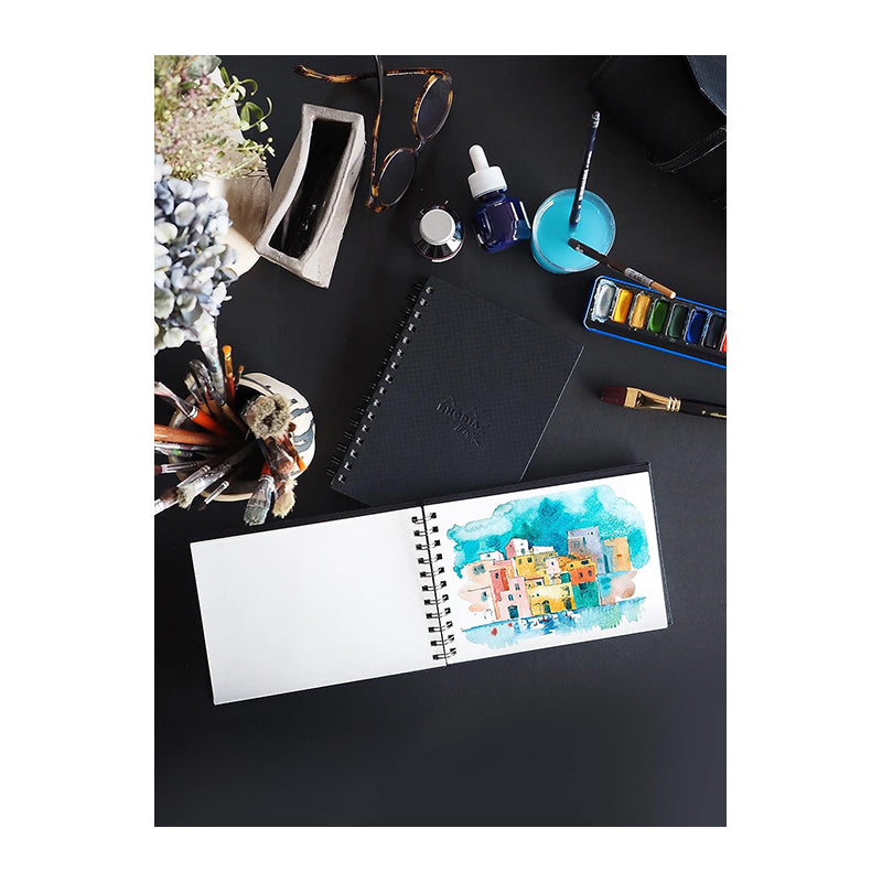 RHODIA Touch Watercolour Wirebound Book 300g 15x15cm Cold-Pressed20s Default Title