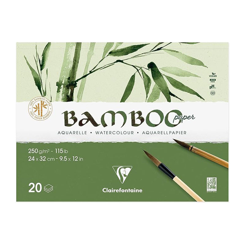 CLAIREFONTAINE Bamboo Pad 250g 24x32cm 20s Default Title