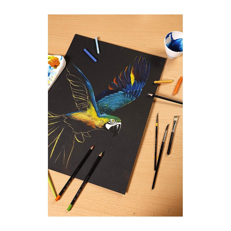 CLAIREFONTAINE Paint ON WB Pad 250g A3 Black 30s Default Title